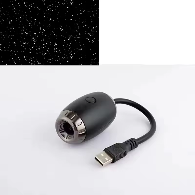 Projecteur LED romantique ciel étoilé, lampe USB pour plafond de voiture, décoration de salle de fêt
