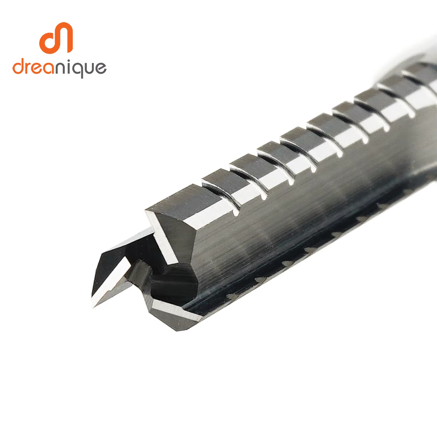 Dreanique 1pc 3 cannelures droites carbure fraise Chipbreaker travail du bois sculpture CNC coupe fe
