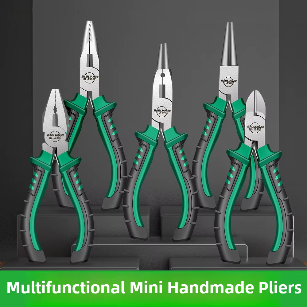 Mini pince multifonctionnelle de 5 pouces, pince à fil spécial pour électricien, pince à nez pointu,