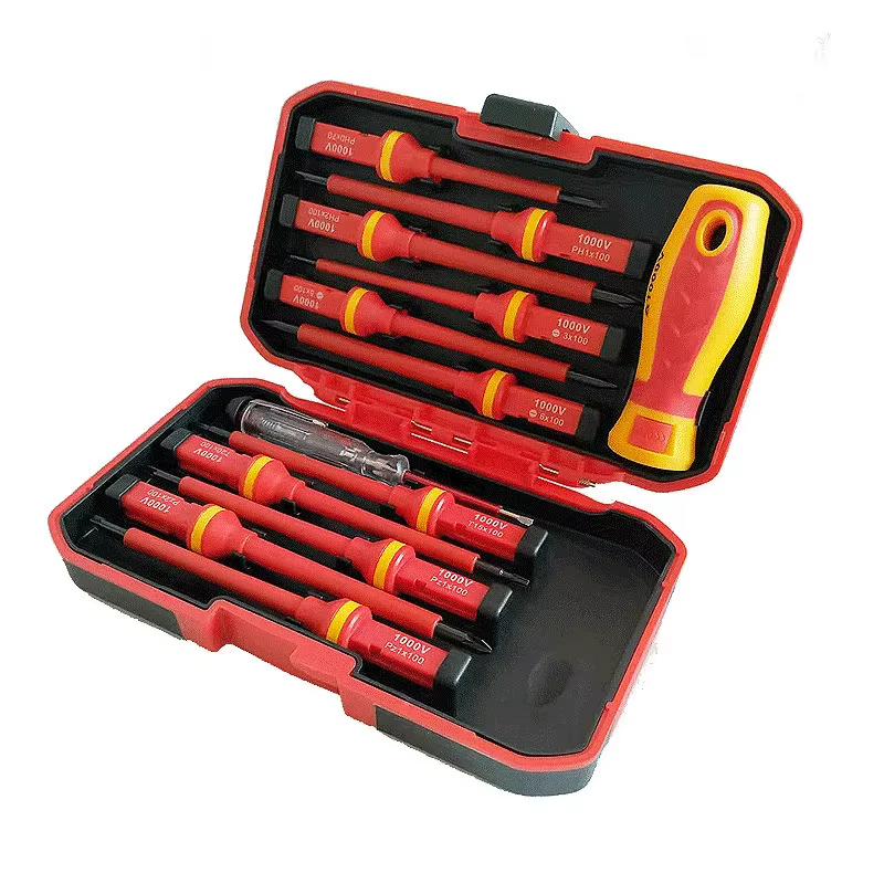 Jeu de tournevis isolés pour électriciens 13 pièces 1000V - Embouts magnétiques interchangeables : P