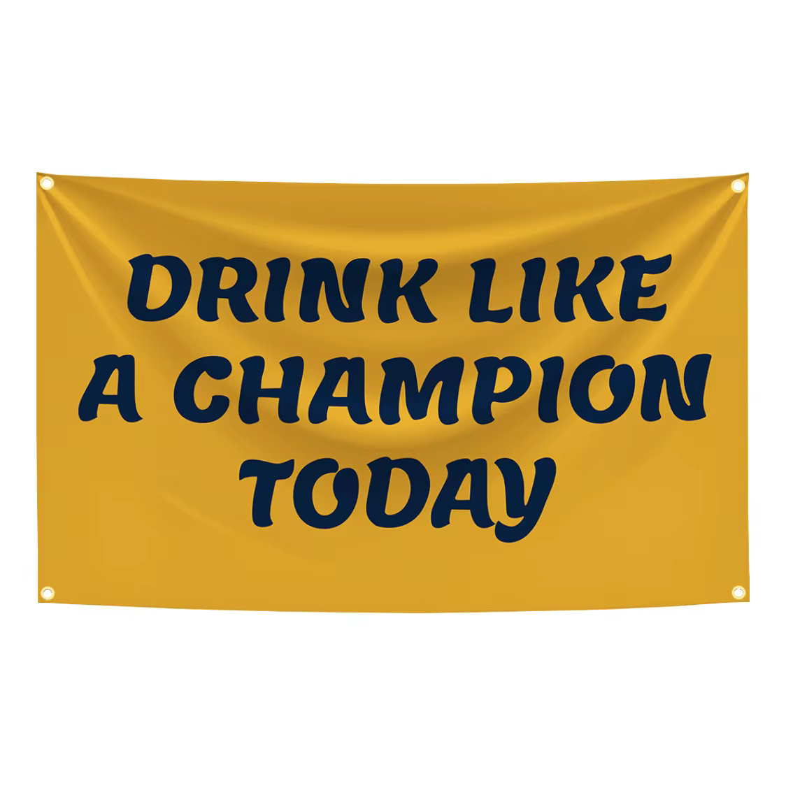 Boire comme un champion aujourd'hui drôle Meme drapeau tapisserie affiche bannière pour Bar bière ma