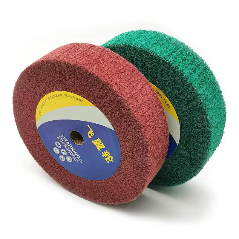 Roue de polissage pour vadrouille Scotch Brit, 150/200/250mm, brosse à lamelles Non tissée, disque e
