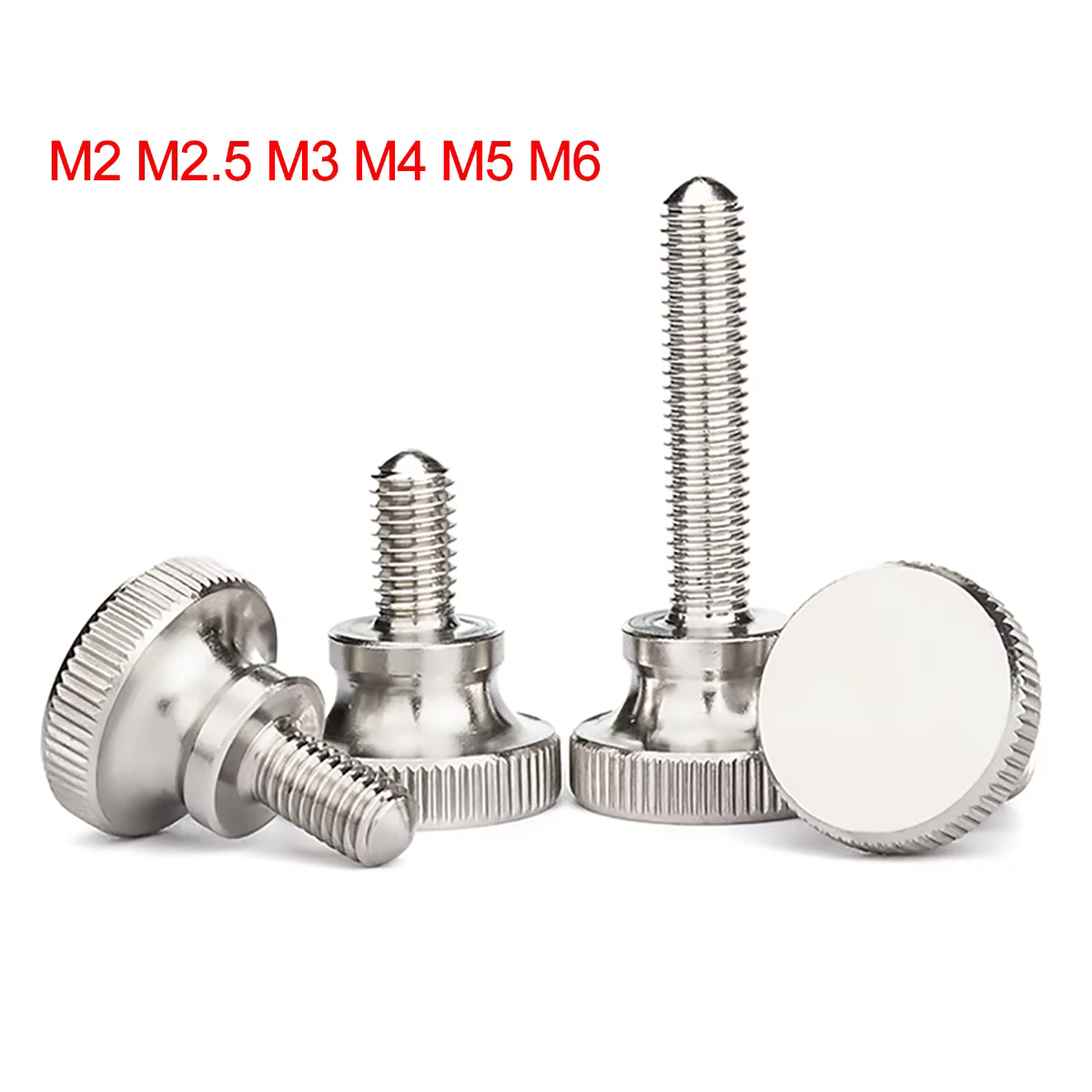 Vis Moletées à Pouce en Acier Inoxydable 303, Longueur 3-35mm, pour Ordinateur de Voiture, Bricolage