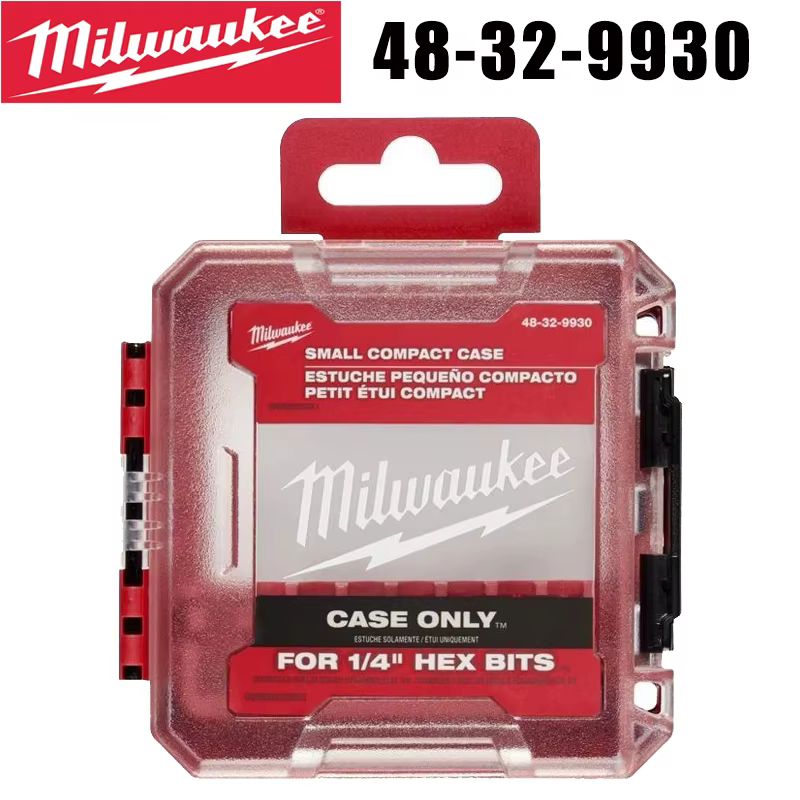 Boîte de rangement pour embouts hexagonaux de 1/4 de pouce de la collection Milwaukee Tool Box, vide