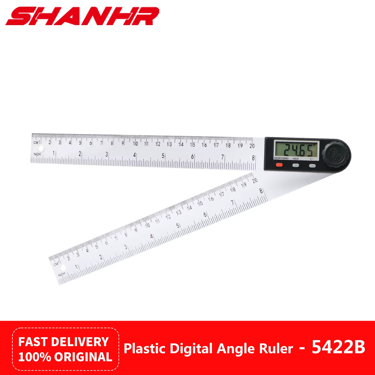 SHANHR Inclinomètre d'angle 200 mm, Règle numérique, Goniomètre électronique, Rapporteur, Détecteur 