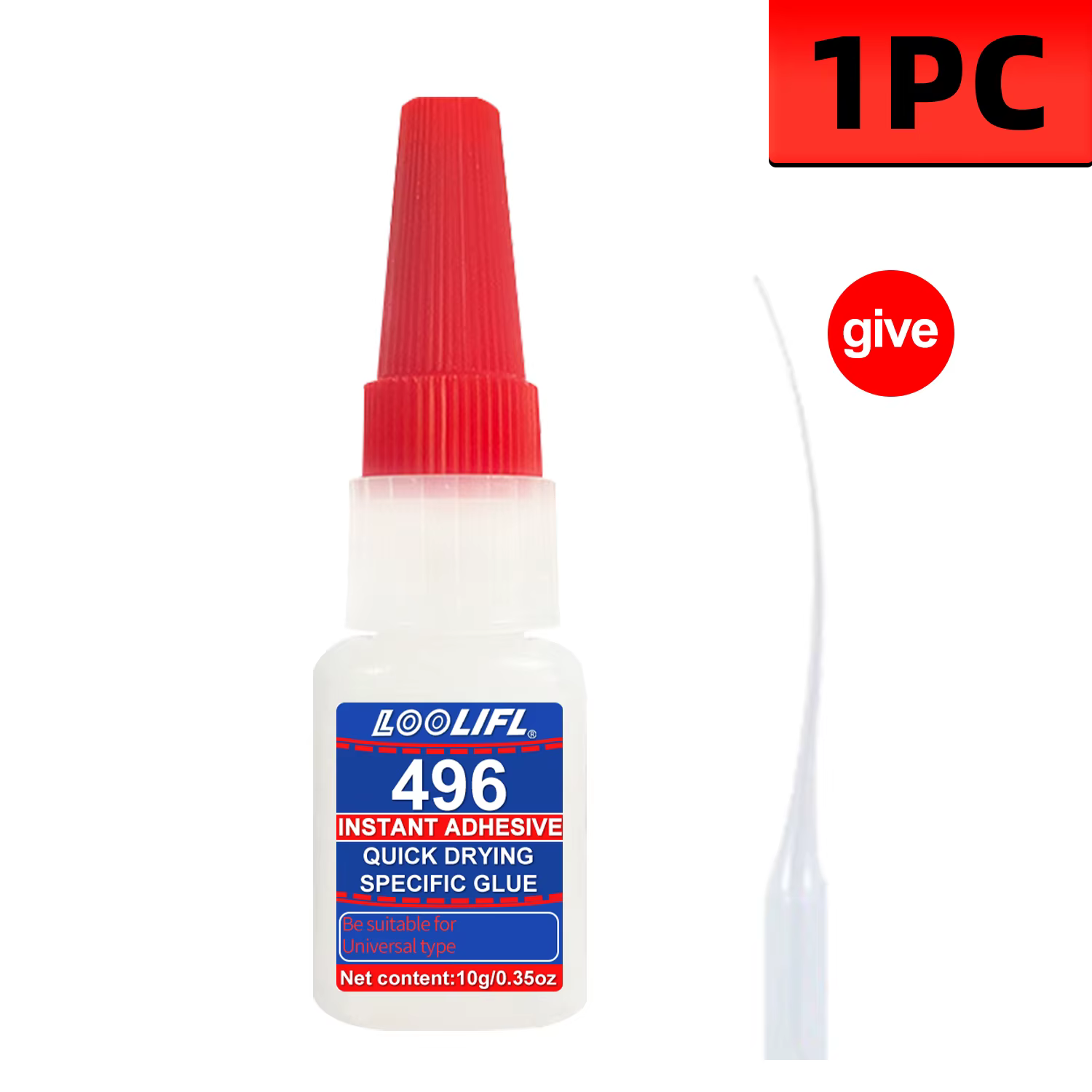 LOOLIFL 7 pièces super colle, colle cyanoacrylate forte, séchage instantané en 5 secondes, adaptée a