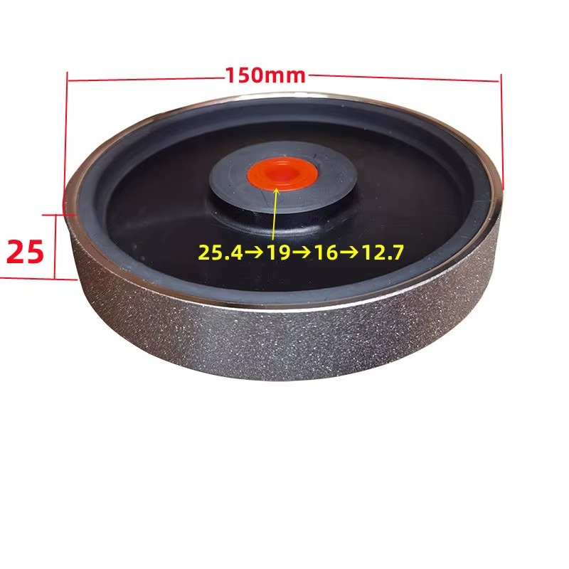 1 pièces 6 pouces diamant galvanoplastie parallèle en plastique diamant meule meule avec manchon réd