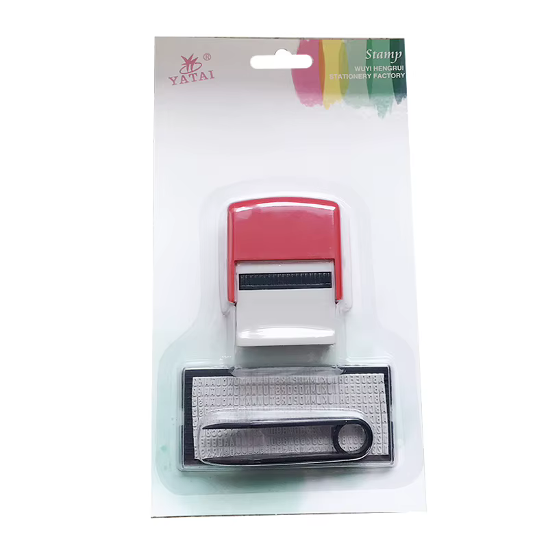 Kit de tampons en caoutchouc, bricolage personnalisé, auto-encreur, adresse commerciale, nom, numéro