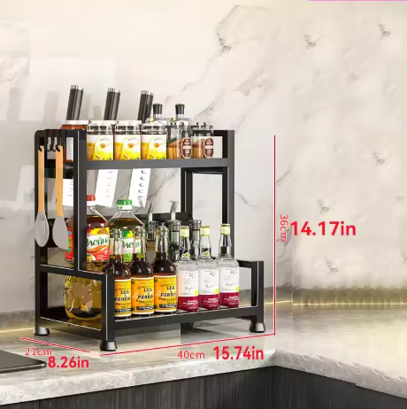 Étagère à épices moderne pour cuisine, organisateur de comptoir, unité de rangement multifonctionnel