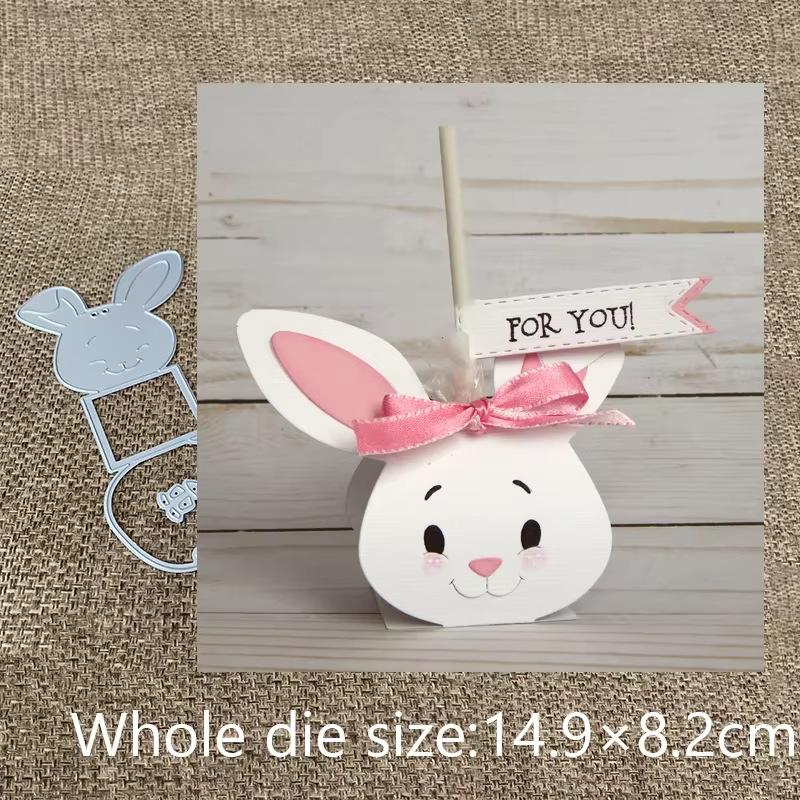 Nouveau Design artisanat métal découpe matrice mignon lapin boîte décoration scrapbooking Album papi