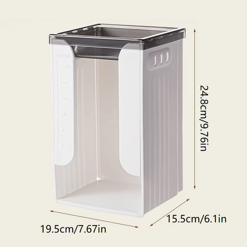 Boîte de rangement pour nouilles instantanées de grande capacité, boîte de rangement pliable en plas