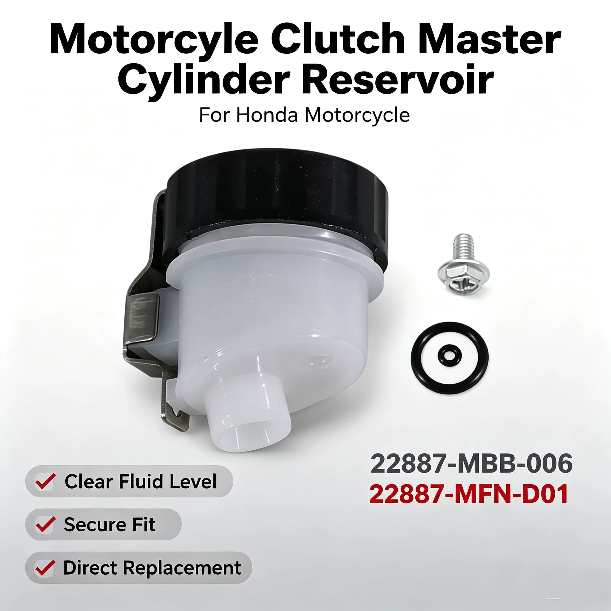 Tasse de réservoir de cylindre d'huile de liquide d'embrayage, pour Honda CBR1000 CBR1000RR VTR1000 
