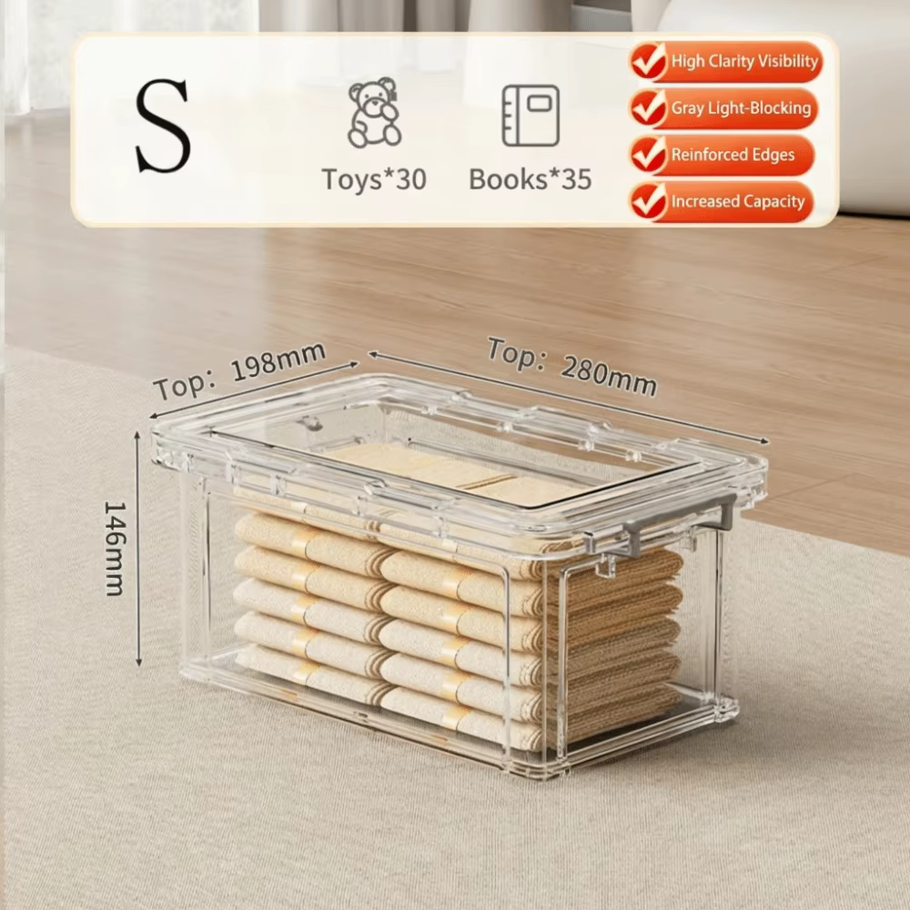 Boîtes de rangement transparentes avec couvercles, conteneurs résistants transparents, fermetures sé