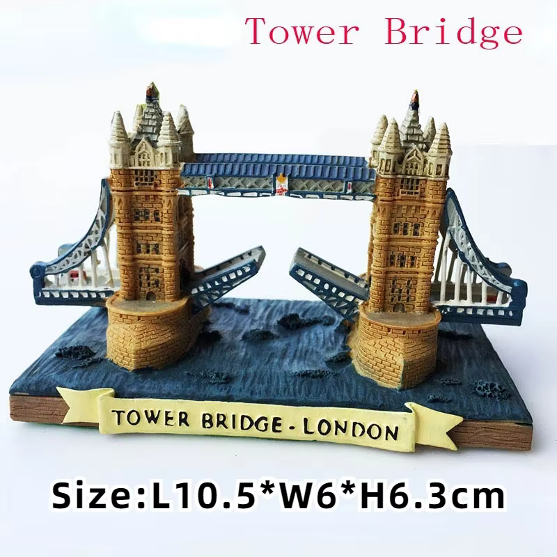 Figurines Souvenirs de Logie Anglaise, Palais de Buckingham Auckland, London Tower Bridge, les Chamb