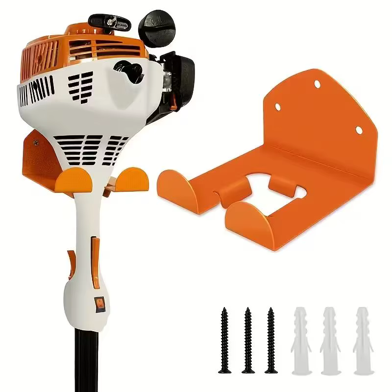 Étagère murale en métal pour garage - Porte-outils de jardin, adapté aux tondeuses à gazon, aux débr