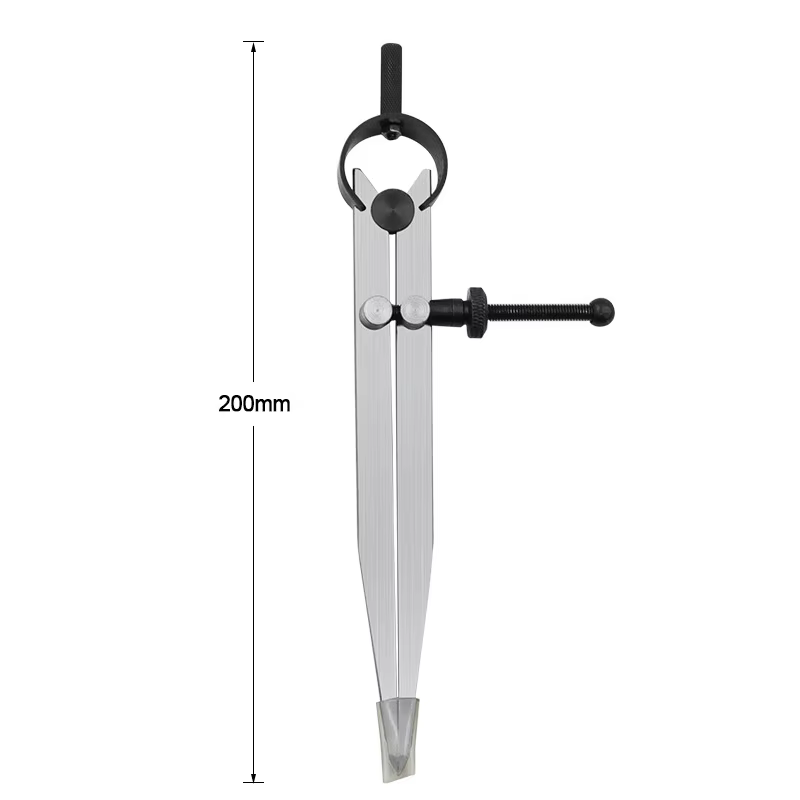 Boussole en cuir réglable verrouillable en acier au carbone diviseur aile Creaser bricolage maroquin