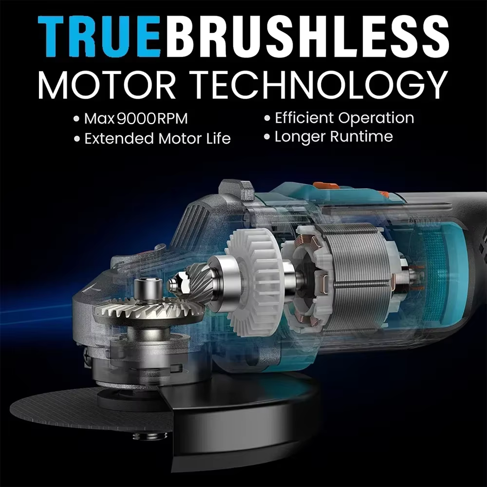 Makita – meuleuse d'angle électrique sans fil, 125mm, Rechargeable, sans balais, rectifieuse, bricol