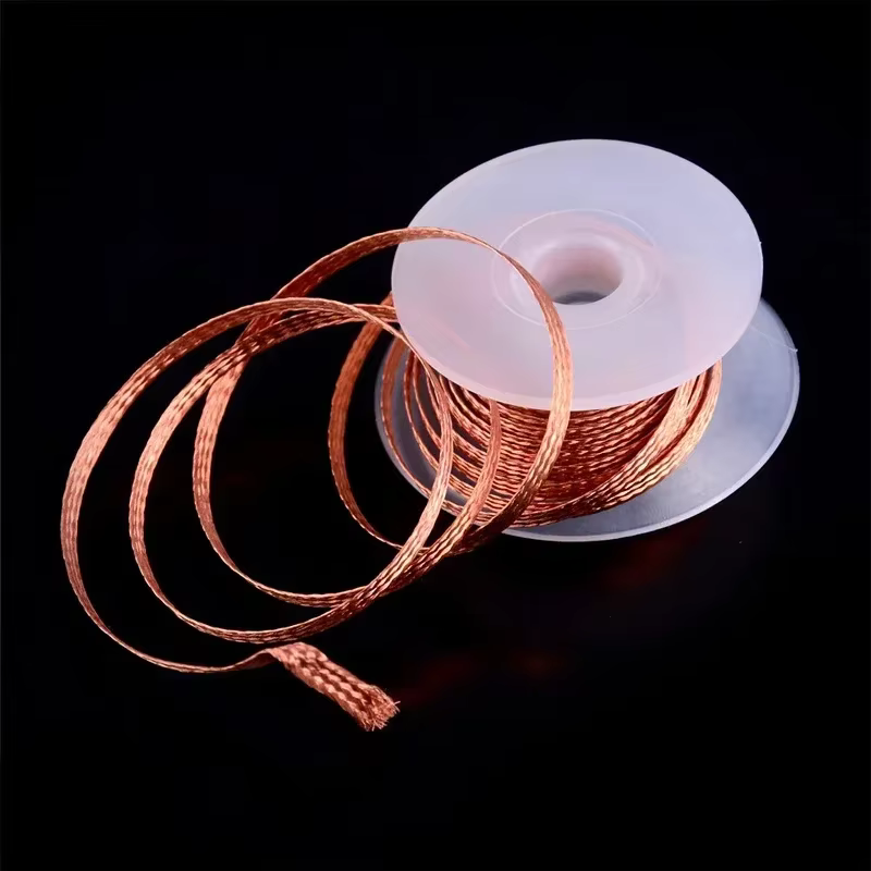 Fils de soudage de 1.5M de long, maille à dessouder, bande tressée, Point de soudage en cuivre, diss
