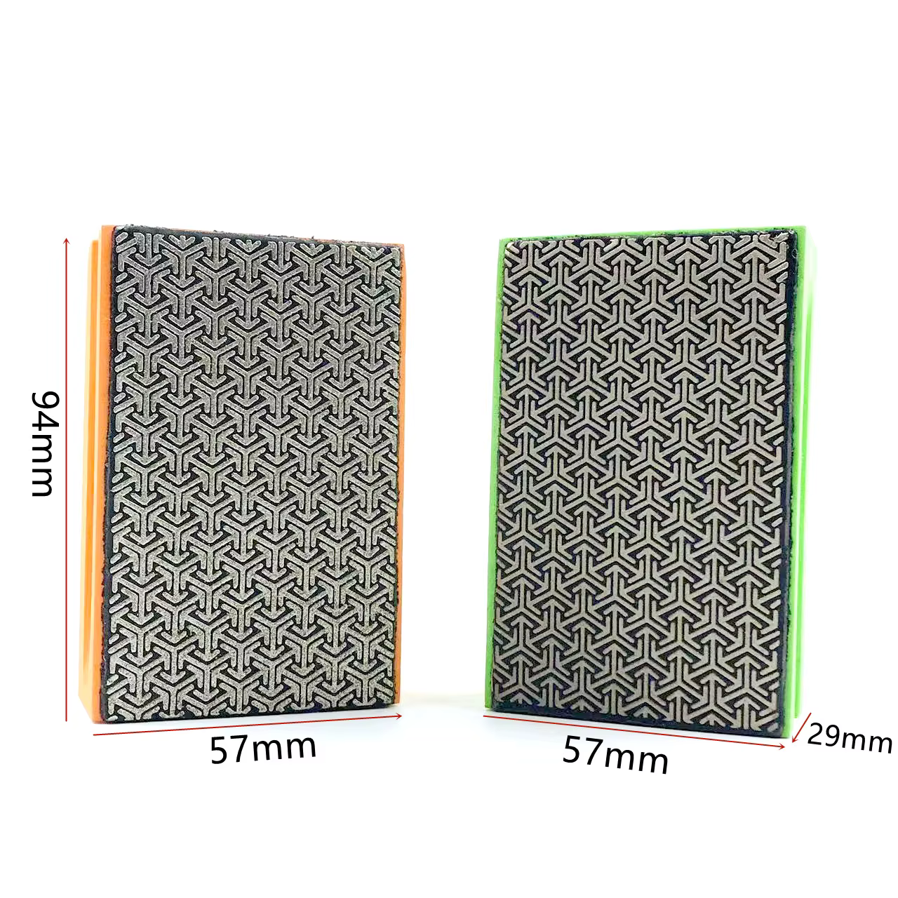 Bloc de tampon manuel pour polissage diamant, 1 à 4 pièces, 60 # 100 # 200 # 400 # Pour carreaux d