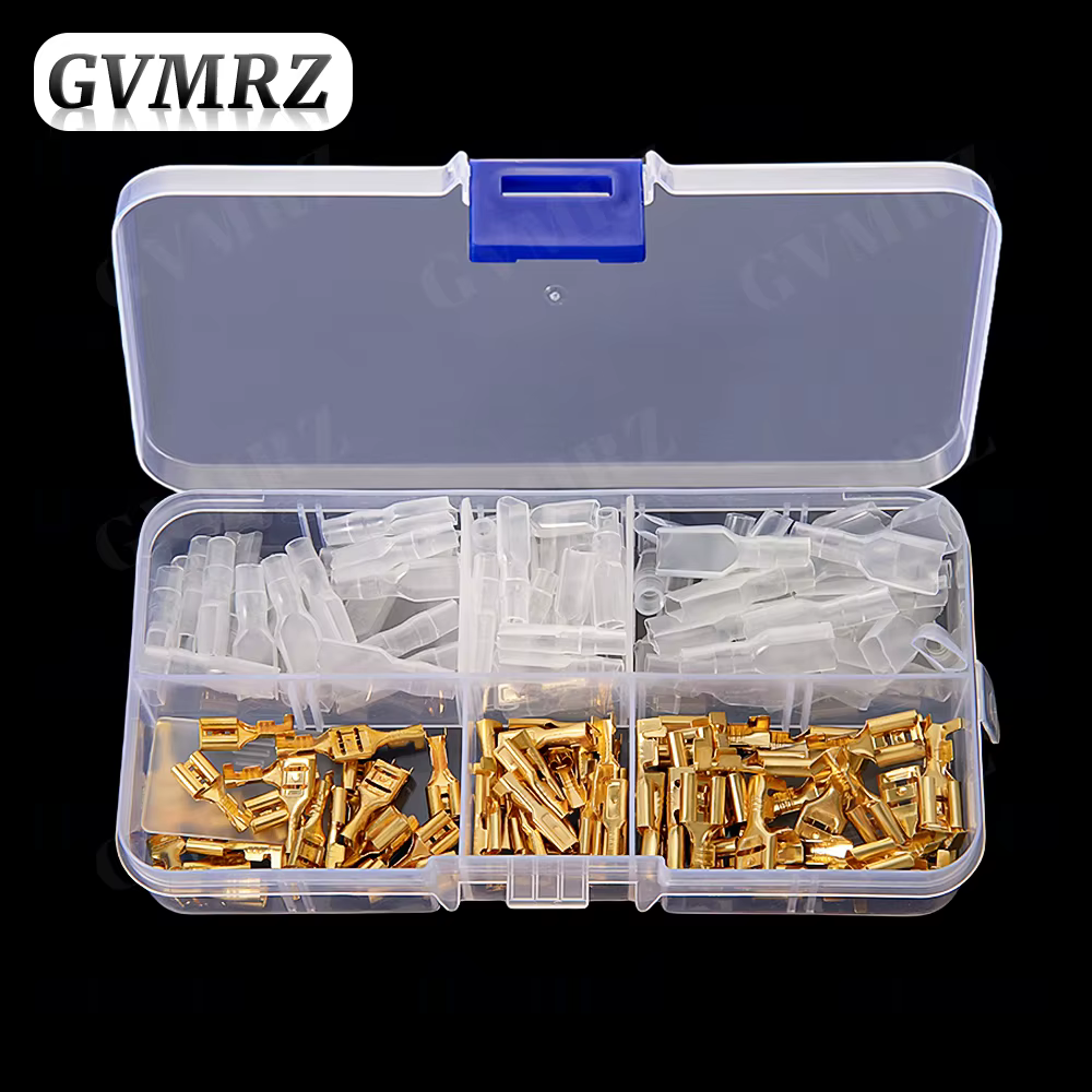 150 pièces/boîte 2.8/4.8/6.3mm bornes à sertir joint isolé connecteurs de fil électrique Kit d'assor