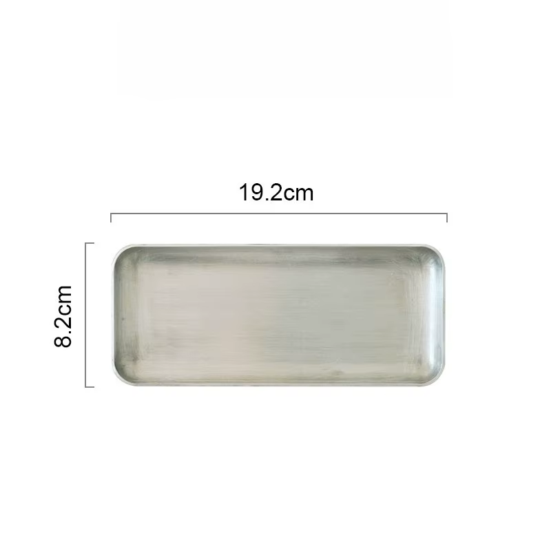 Plateau de rangement en aluminium de style industriel, organisateur de bureau multifonctionnel pour 