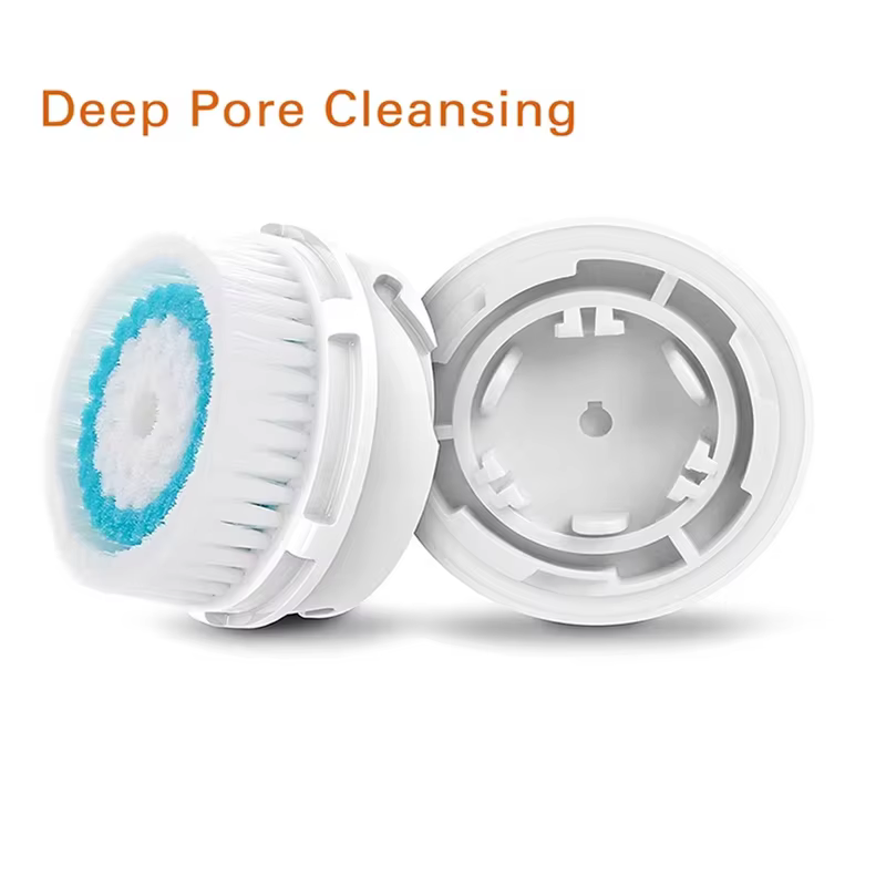 Têtes de brosse de nettoyage du visage, nettoyage en profondeur quotidien des Pores, peau sensible, 