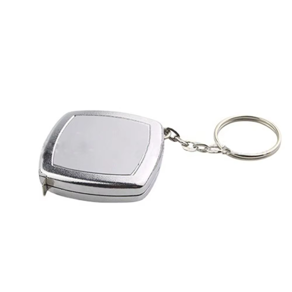 Petit ruban à mesurer en acier avec porte-clés, mini outil de mesure, poche portable, compact, trans