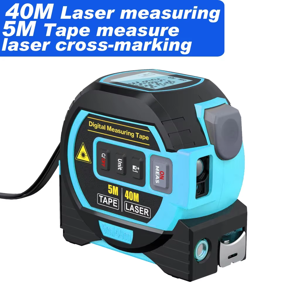 Télémètre Laser 3 en 1, télémètre Laser 40M/60M, ruban à mesurer Laser, télémètre Laser numérique, é