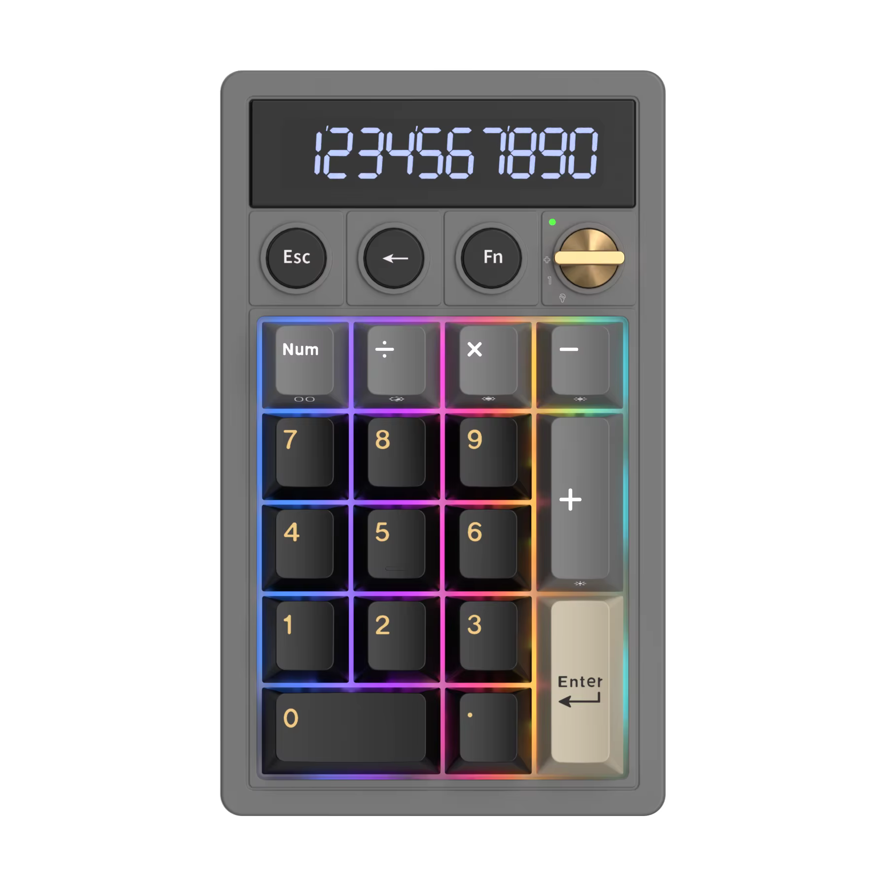 Clavier numérique sans fil RK ROYAL KLUDGE M20 2.4, 17 touches, touches PBT, RGB, joint d'étanchéité