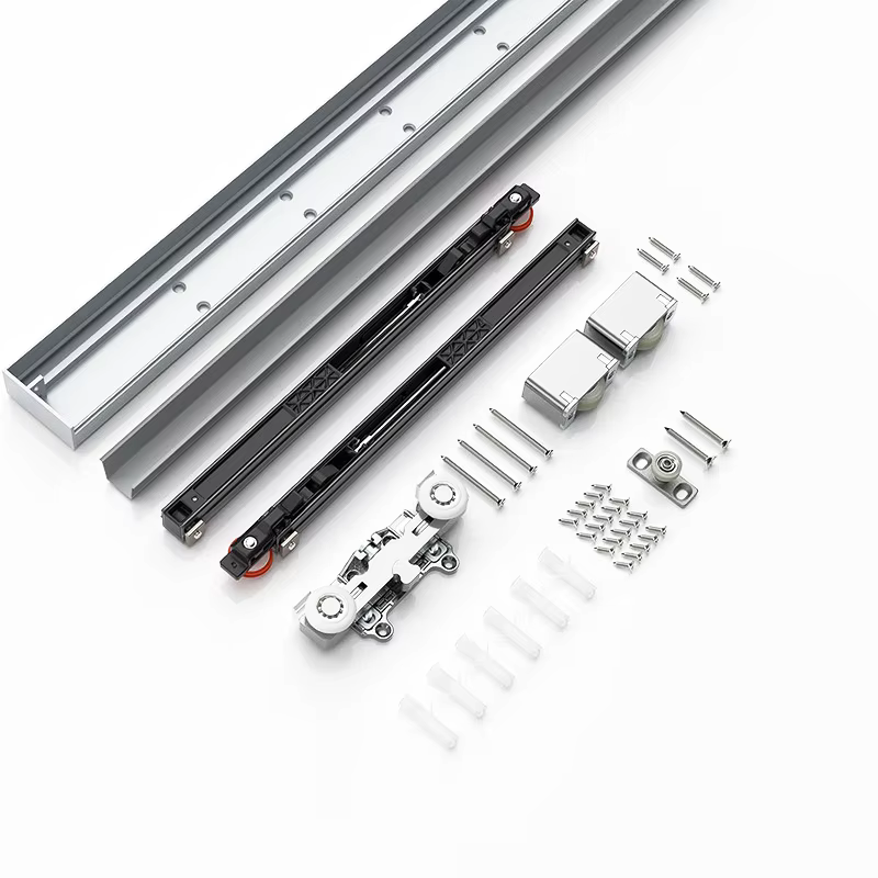 Kit de quincaillerie pour porte coulissante dissimulée 34 pouces (86 cm) – Rail de glissière pour po