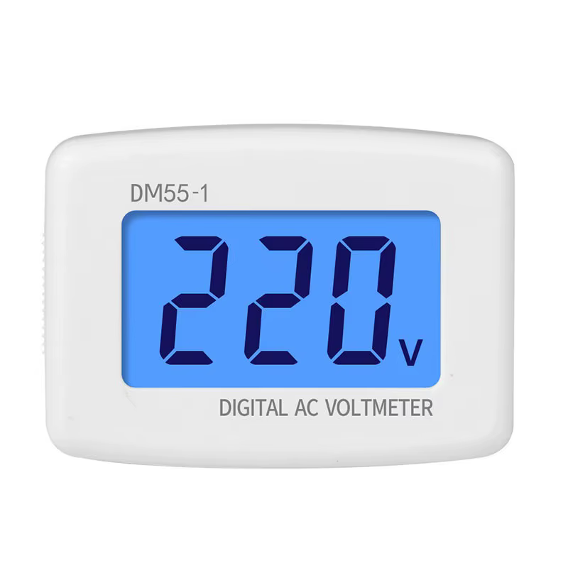 Voltmètre numérique EU USA prise compteur de tension prise testeur de tension affichage LCD voltmètr