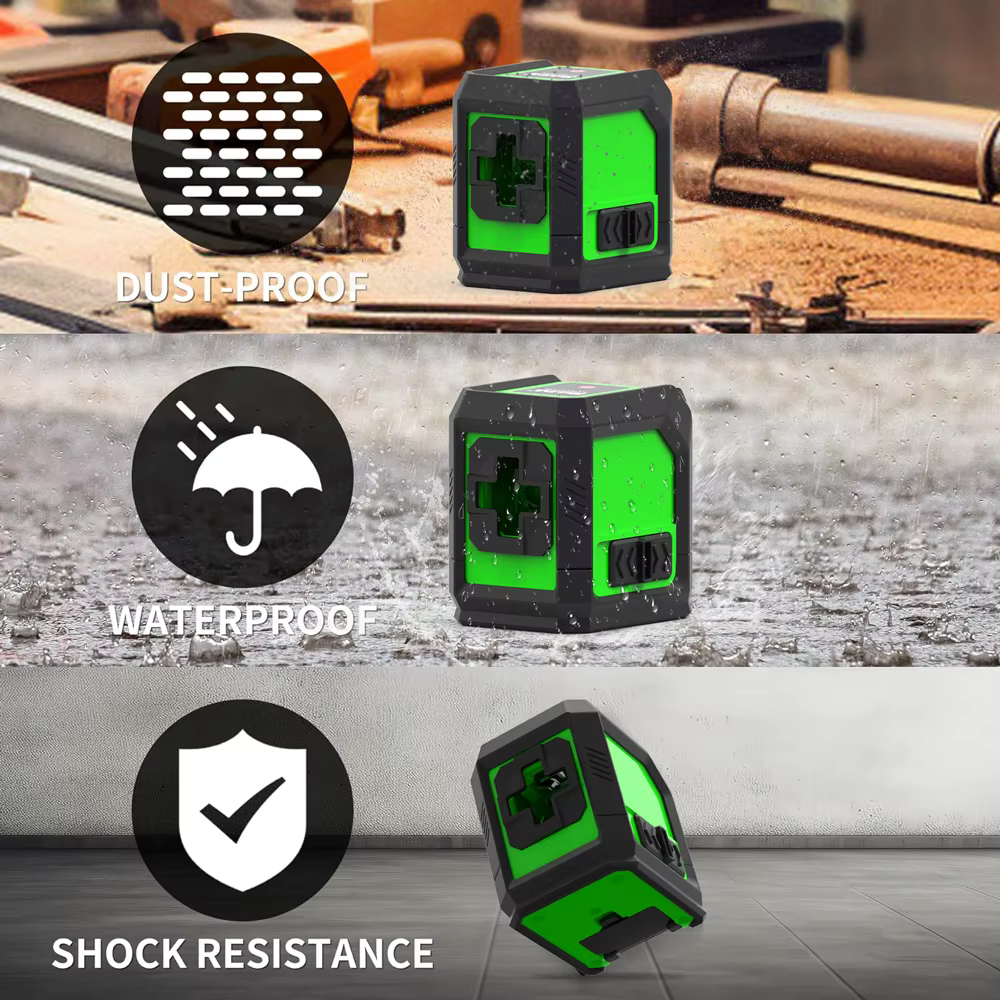 HILDA niveau Laser Instrument Laser vert à 2 lignes avec niveau mural magnétique Portable Support pr