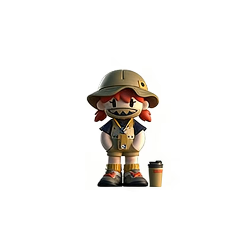 M. Série Bone Camping Blind Box Mr. Bone V4 Blindbox Cool Boy Action Figure Mystery Box Décoration d