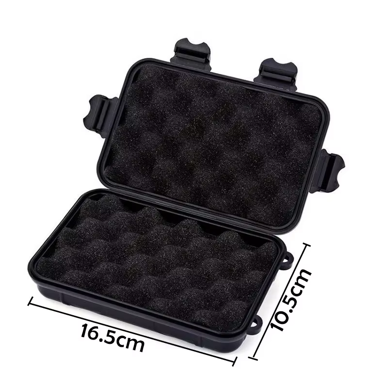 Grande boîte de rangement pour outils de survie en plein air, résistante aux chocs et à la pression,