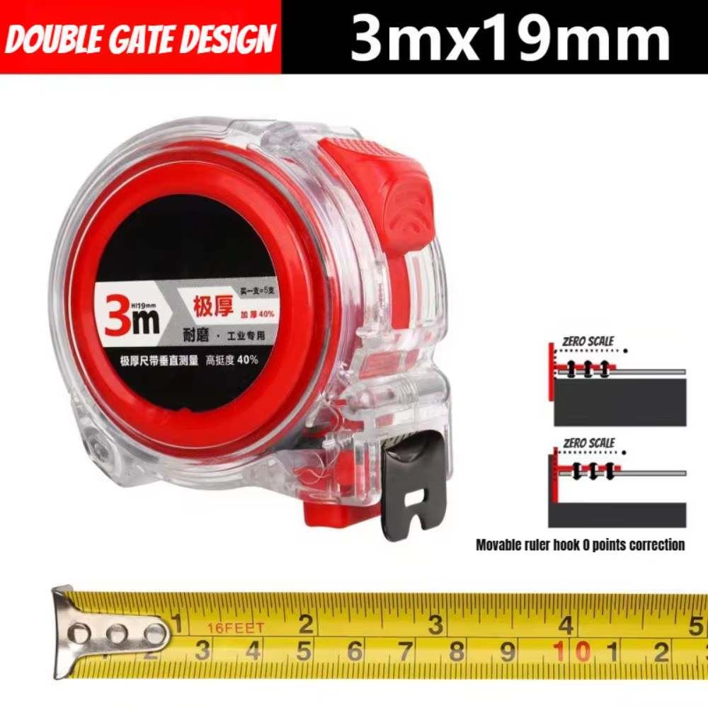 Ruban à mesurer rétractable métrique et impérial 3M/5M/7M/7,5M/10M anti-chute, outil de mesure haute
