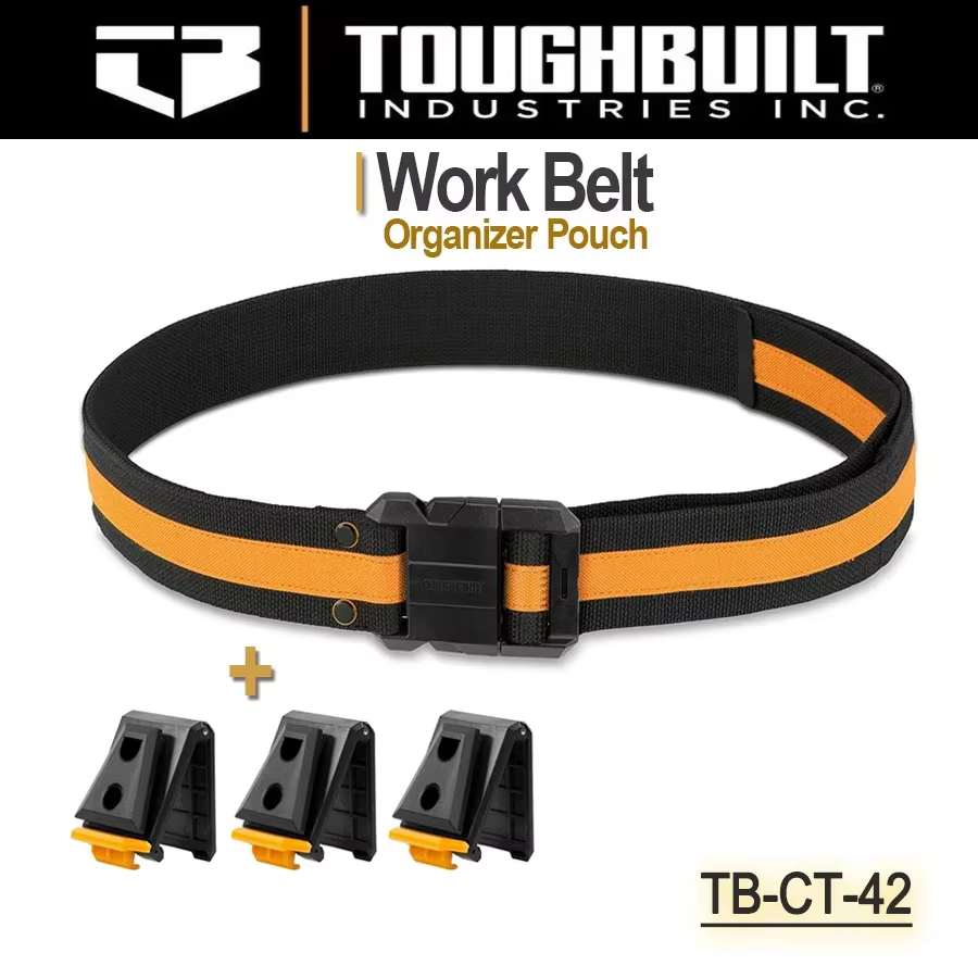 ToughBuilt TB-CT-42 Ceinture de travail pour professionnels Boucle en acier Boucle robuste / Support