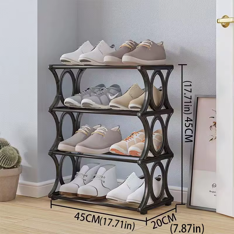 Étagère à chaussures en métal à 4-6 niveaux, organisateur de rangement pour chaussures, étagère à ch