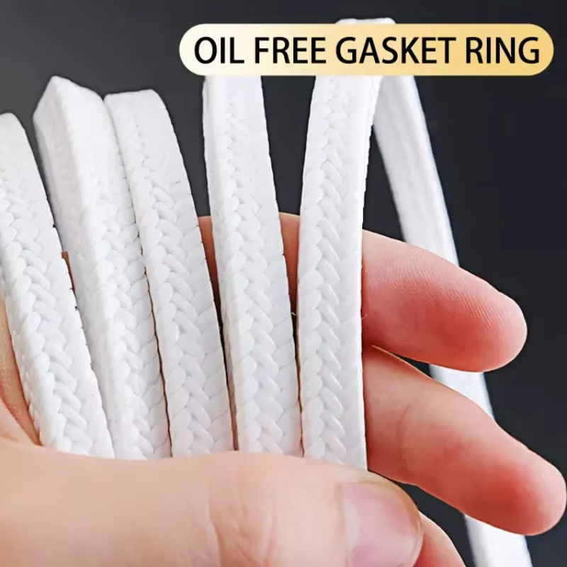 Bague de joint sans huile, emballage en polytétrafluoroéthylène, matériau d'étanchéité en PTFE résis