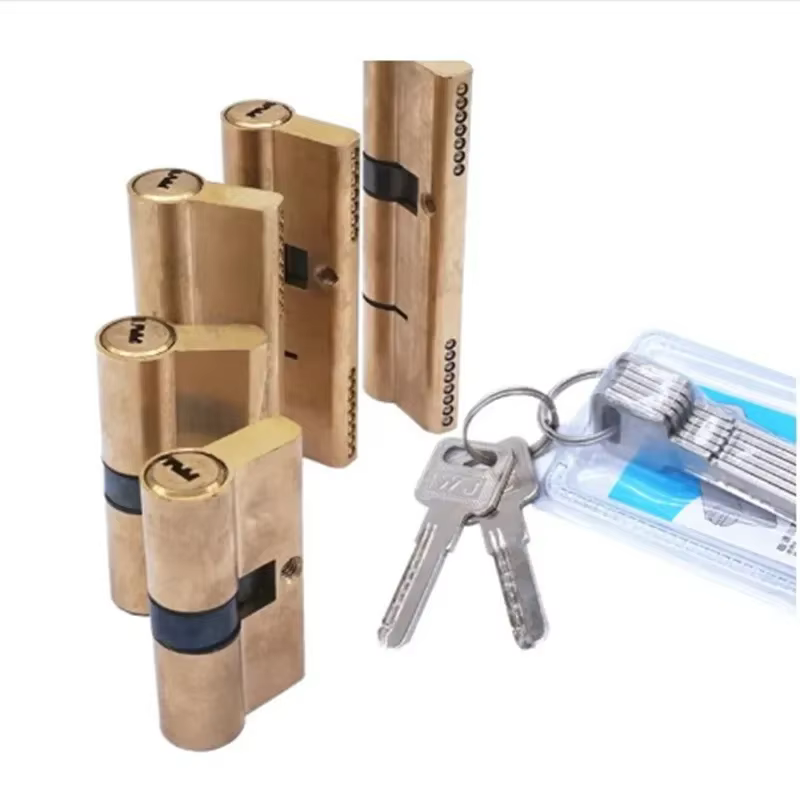 Cylindre de porte serrure biaisée 65 70 80 90 115mm cylindre AB clé antivol entrée serrure de porte 