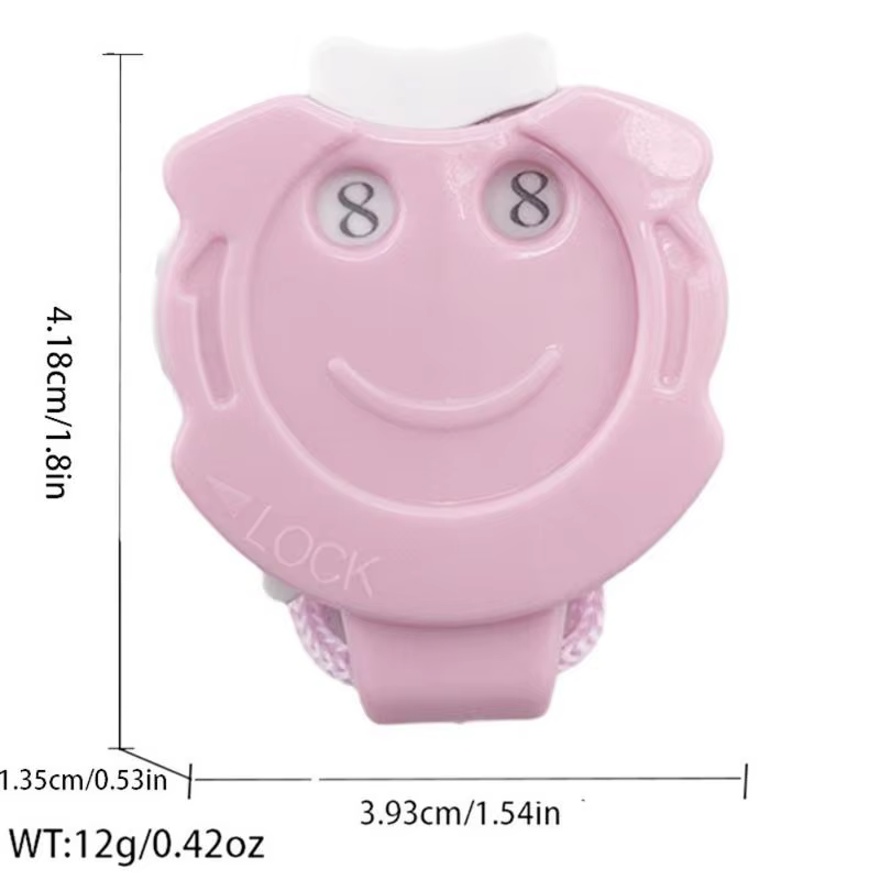 1/2 pièces Compteur de rangs en plastique rose pour travaux d'aiguille, crochet, tricot et couture, 