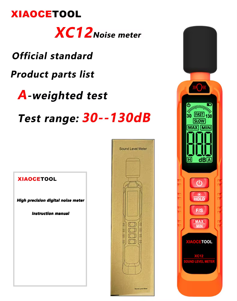 XIAOCE – compteur de bruit numérique professionnel, testeur décibel Portable de haute précision, son