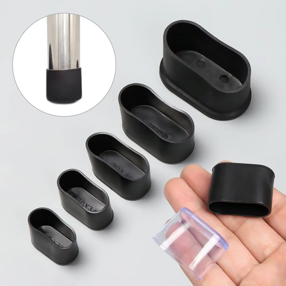 Embouts de pieds de chaise de forme nar, coussinets en silicone pour pieds de meubles, couvertures c