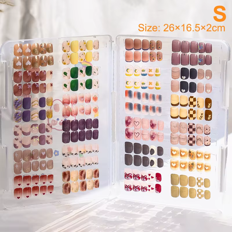 Boîte de rangement pour faux ongles, grande capacité, panneau d'exposition, panneau de présentation 