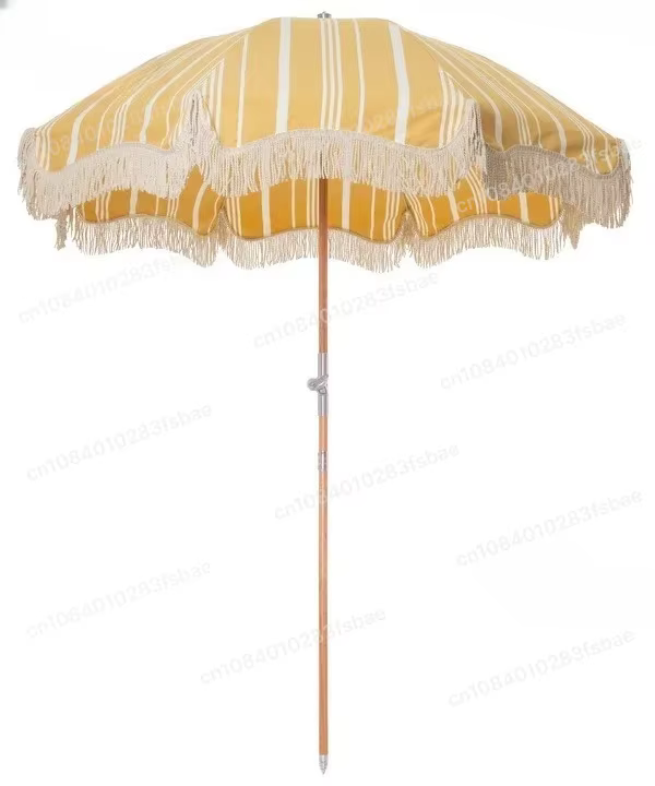 Parasol de patio portable pliable de 2 m, personnalisable, protection UV, parasol de plage, mobilier
