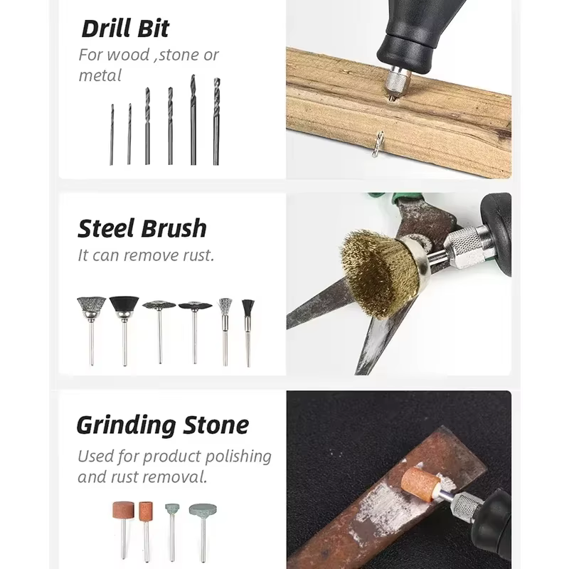 Mini perceuse électrique, graveur, outils rotatifs Dremel, meuleuse de graveur Compatible avec les o