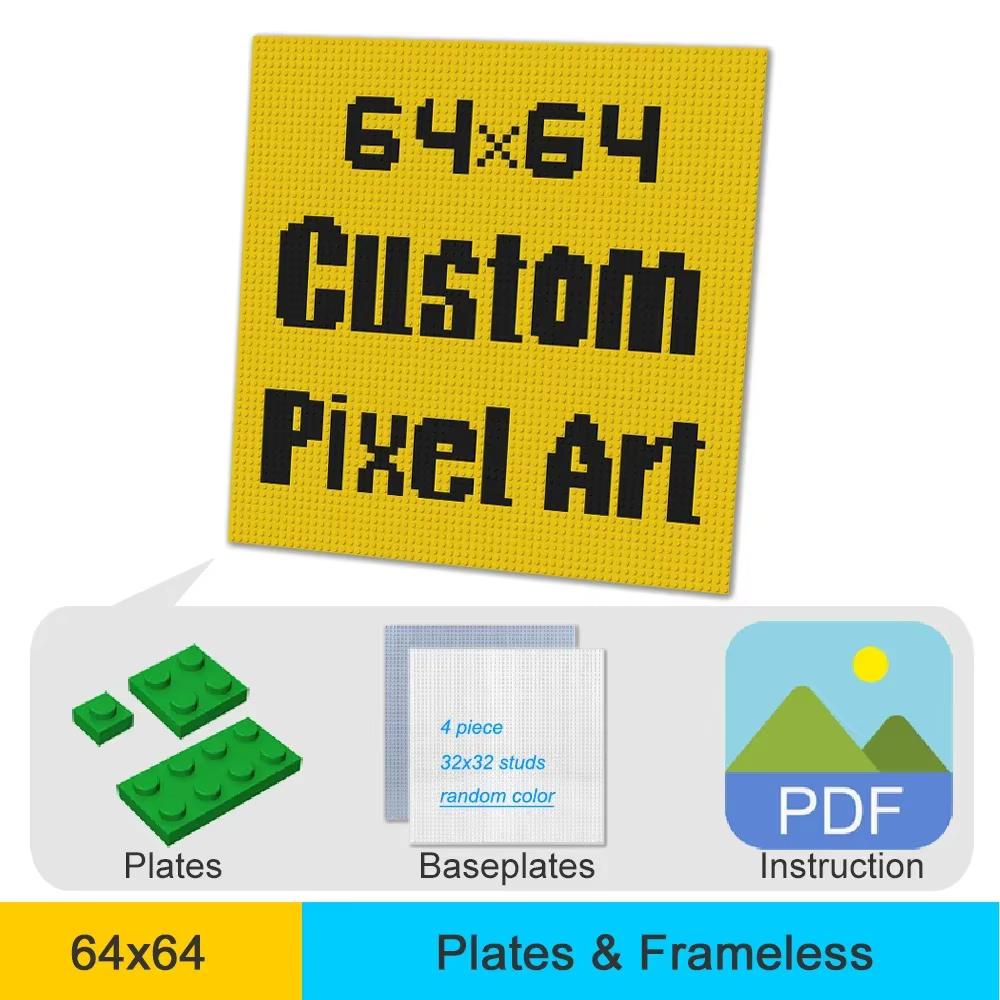 Peinture mosaïque Pixel Art personnalisée, blocs de construction de portrait de conception de photo 