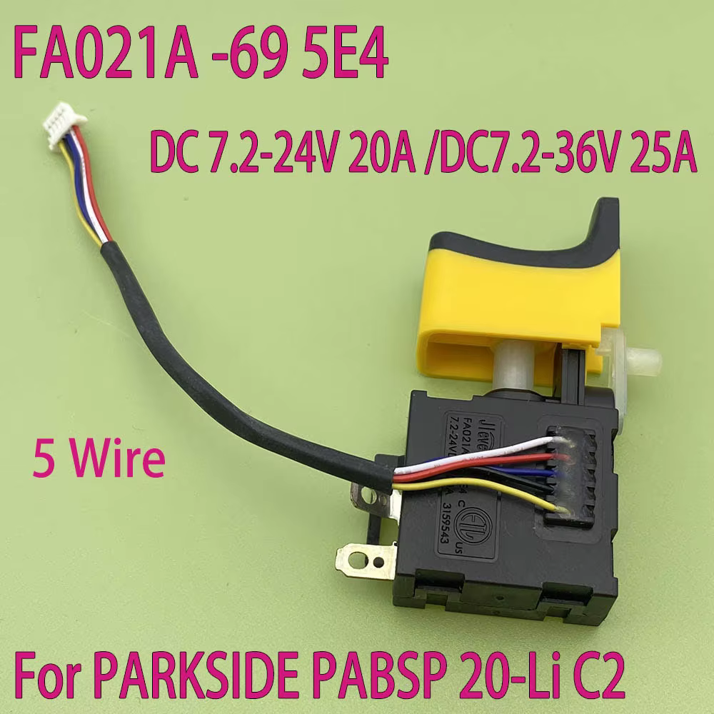 Bouton de contrôle de vitesse pour perceuse électrique FA021A-69, interrupteur à gâchette, remplacem