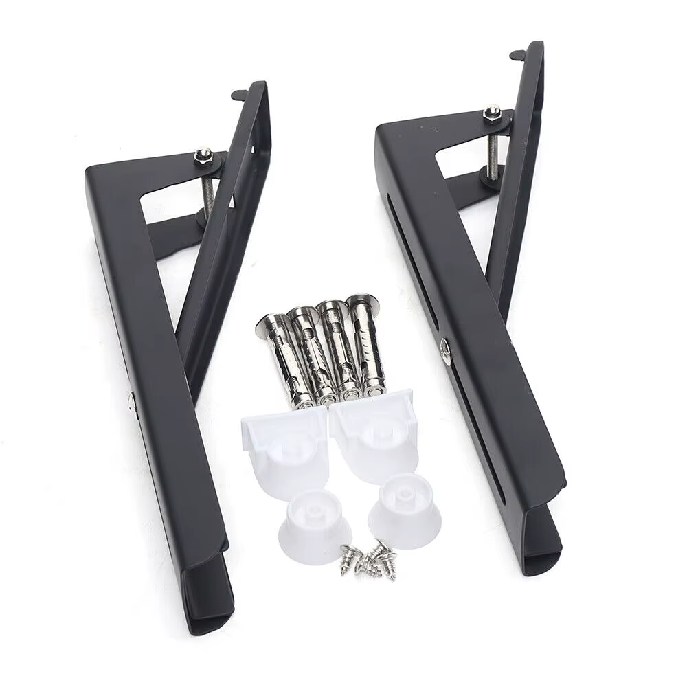 Étagère extensible pliable et robuste, support mural à 2 supports pour four à micro-ondes