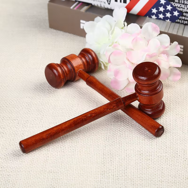 Mini marteau de décoration pour avocat, marteau de juge, marteau en bois, outil multifonction en boi