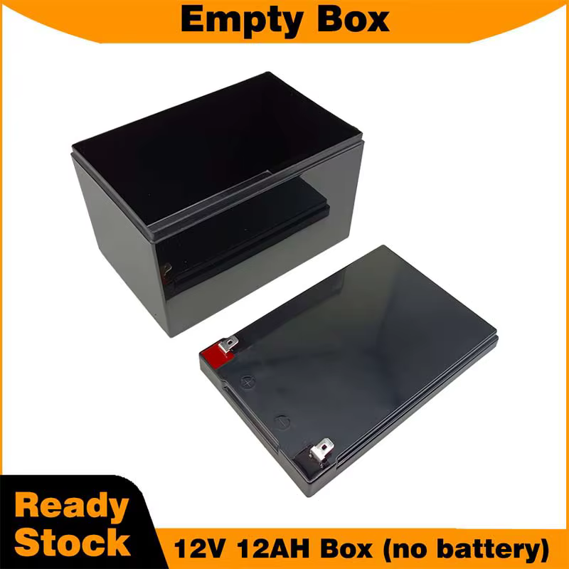 Boîtier en plastique vide pour batterie 12V 12AH, boîte de rangement étanche pour système solaire DI